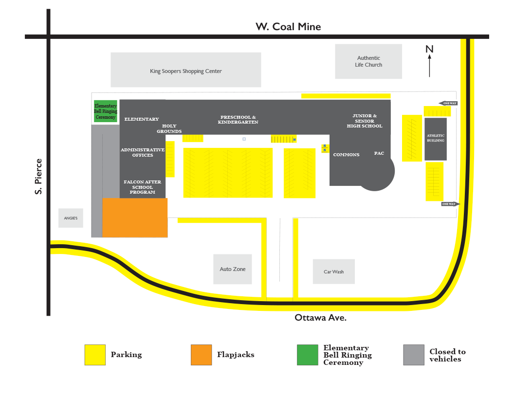 map for First Day Flapjacks event