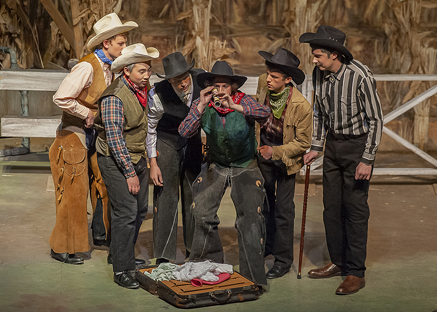 a scene from FRCS's 2019 production of "Oklahoma!"