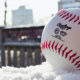 Snow means baseball!