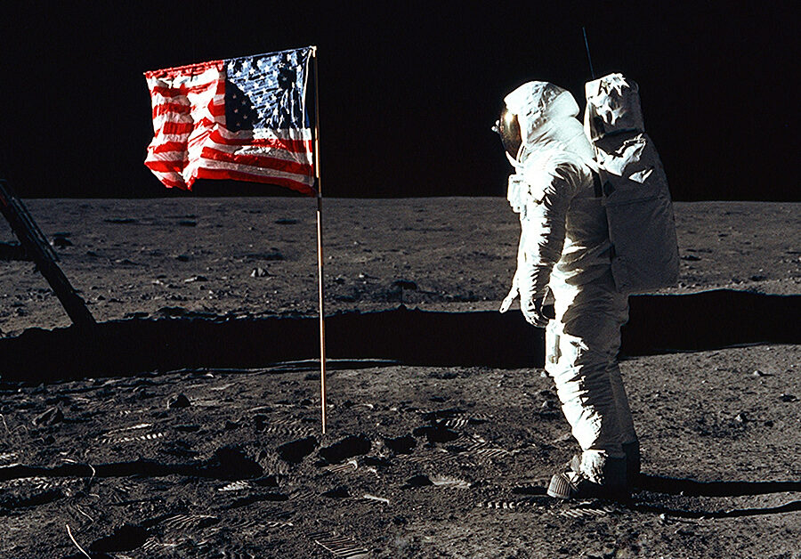 Buzz Aldrin on the moon photo courtesy NASA