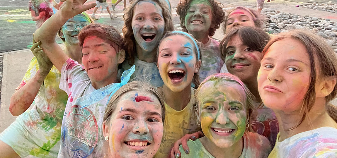 Junior High Color War participants 2022