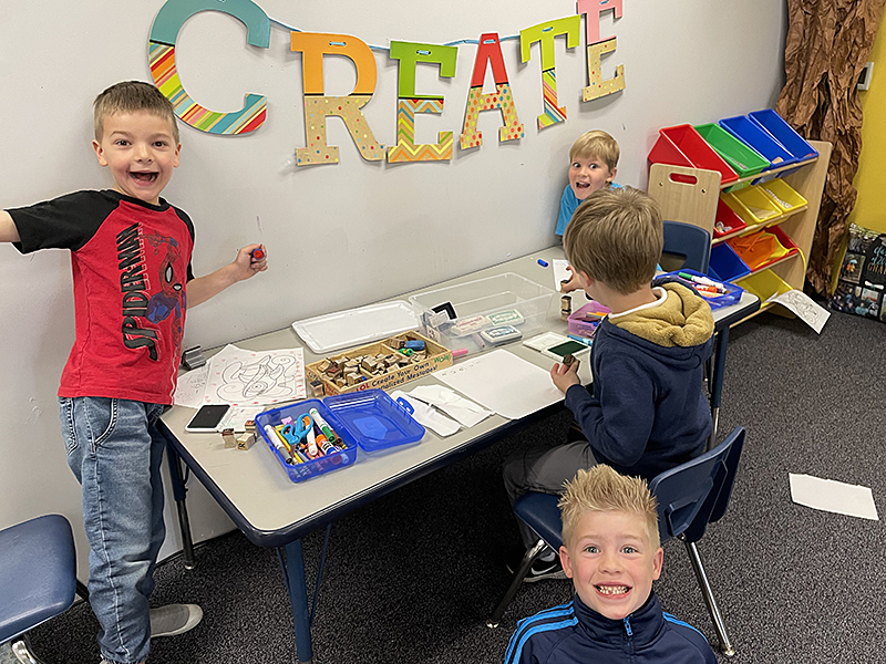 FRCS pre-kindergarten students have fun while expressing their creativity and individual personalities